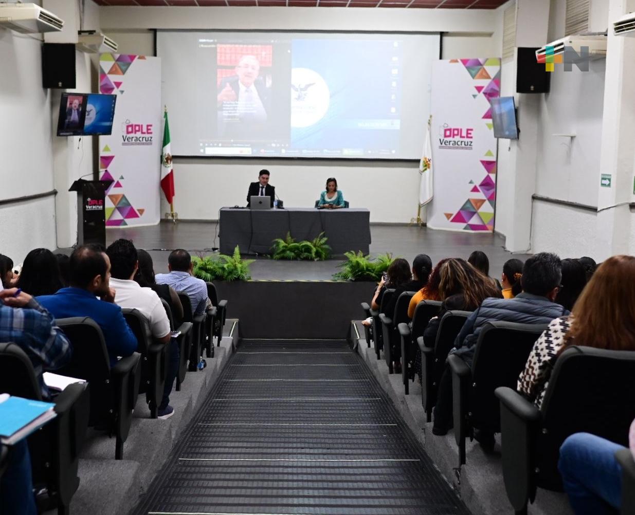 Casa de Cultura Jurídica de SCJN capacita a personal del OPLE Veracruz