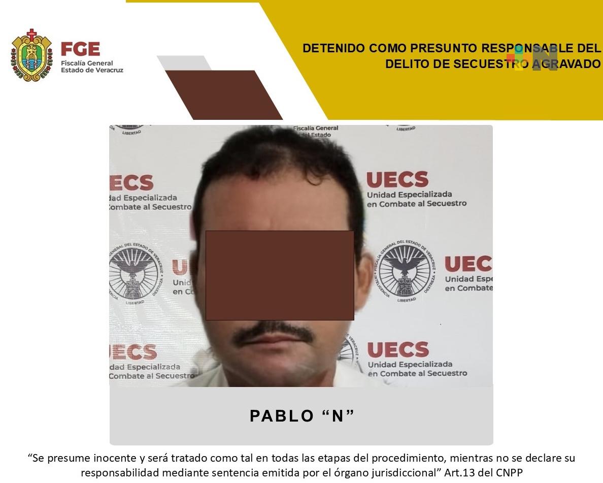 Pablo «N» detenido como presunto responsable de secuestro agravado en Cosamaloapan