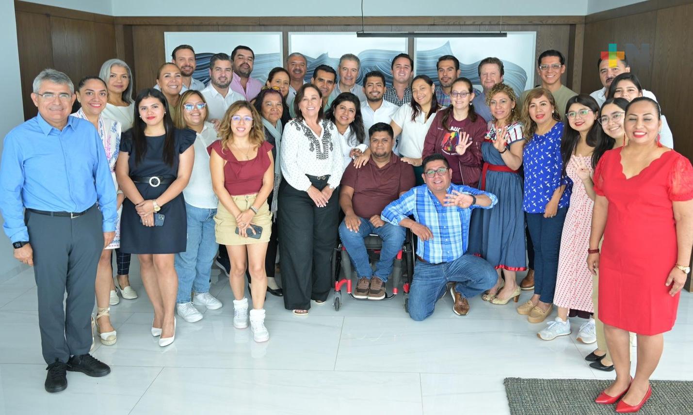 Rocío Nahle se reúne con bancada electa de Morena