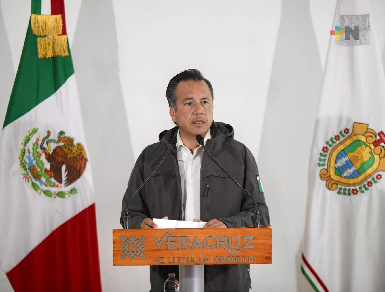 Cuitláhuac García cierra filas con Claudia Sheinbaum y denuncia amparos ilegales del Poder Judicial