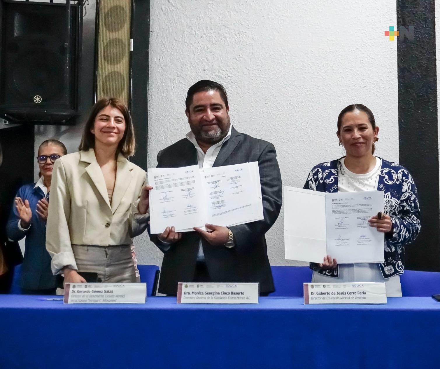 Firma la Dirección de Educación Normal convenio con Fundación EDUCA México