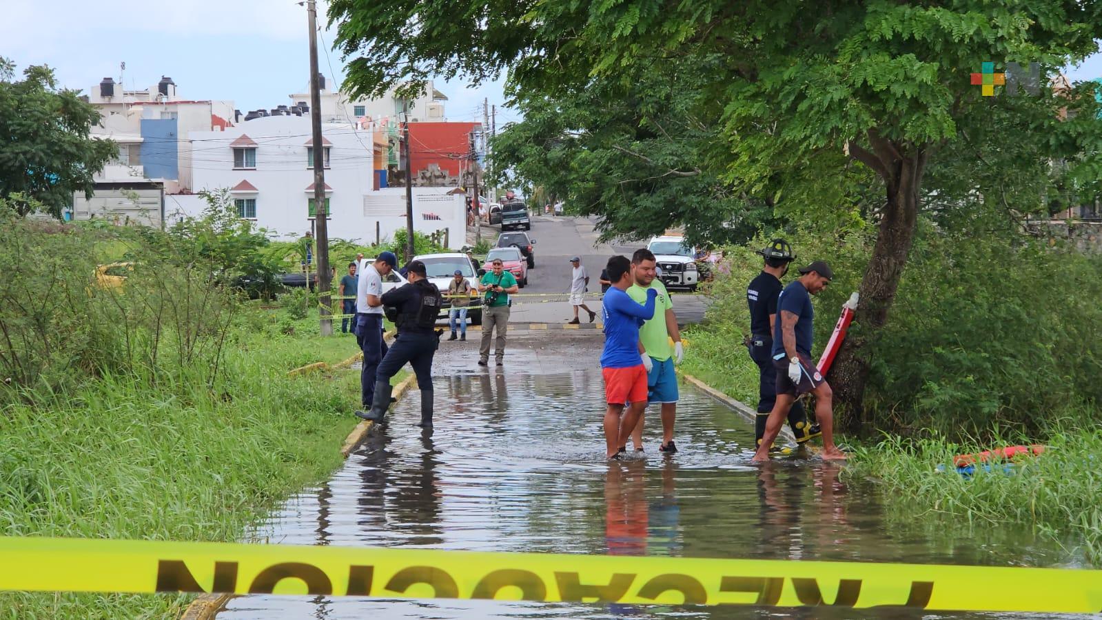 Encuentran a persona sin vida en laguna de Veracruz puerto