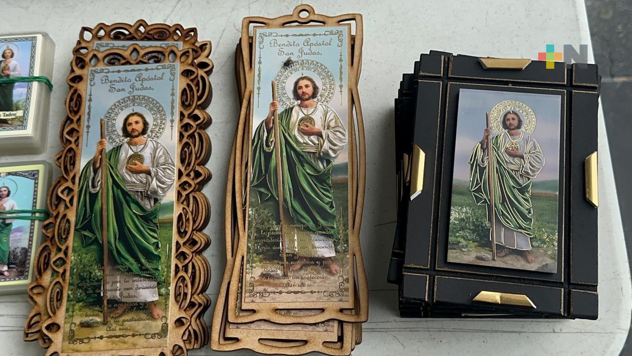 Bajas ventas en artículos alusivos a San Judas Tadeo en Coatzacoalcos