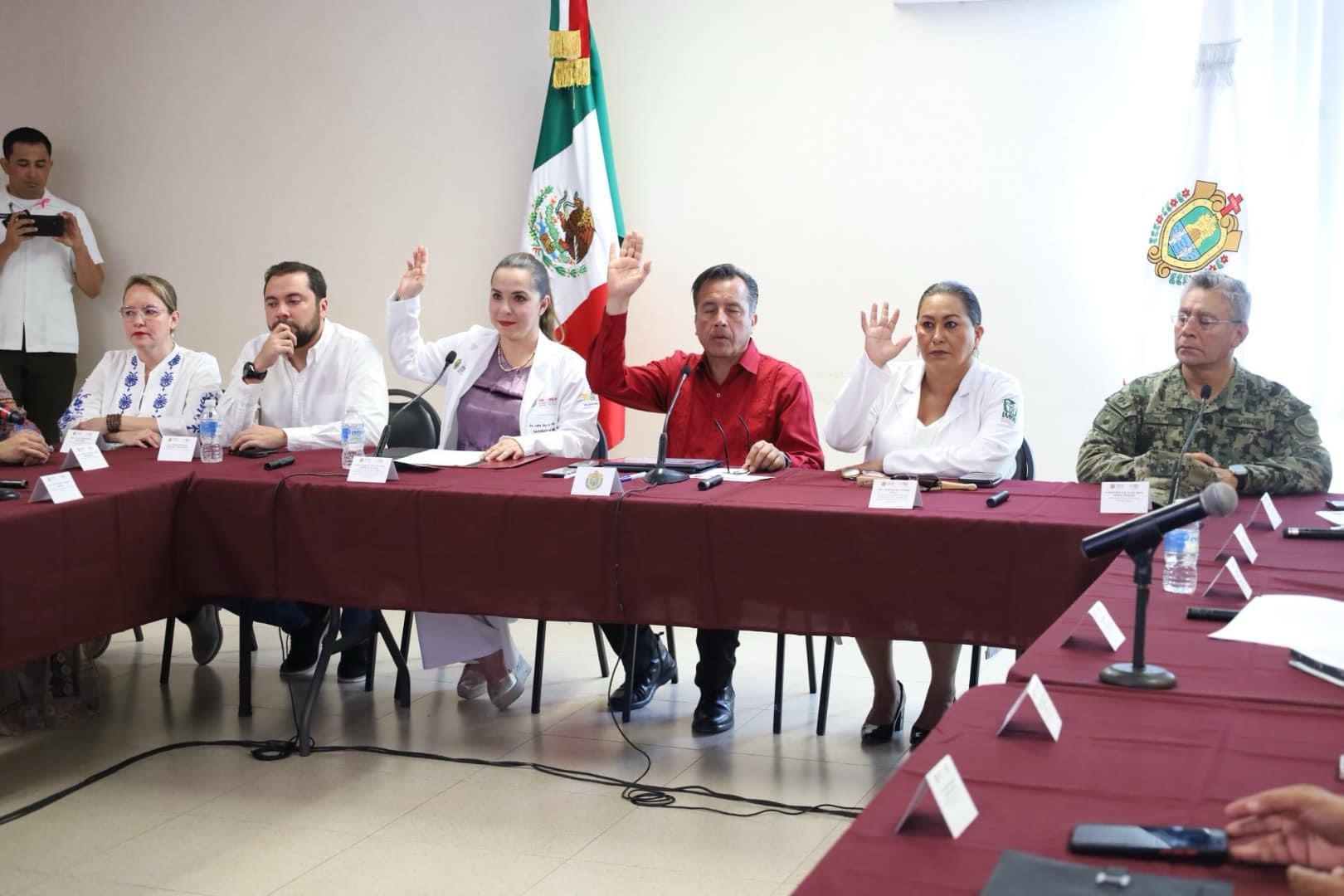 Cuitláhuac García presidió la cuarta sesión del Consejo Estatal de Salud para el Bienestar