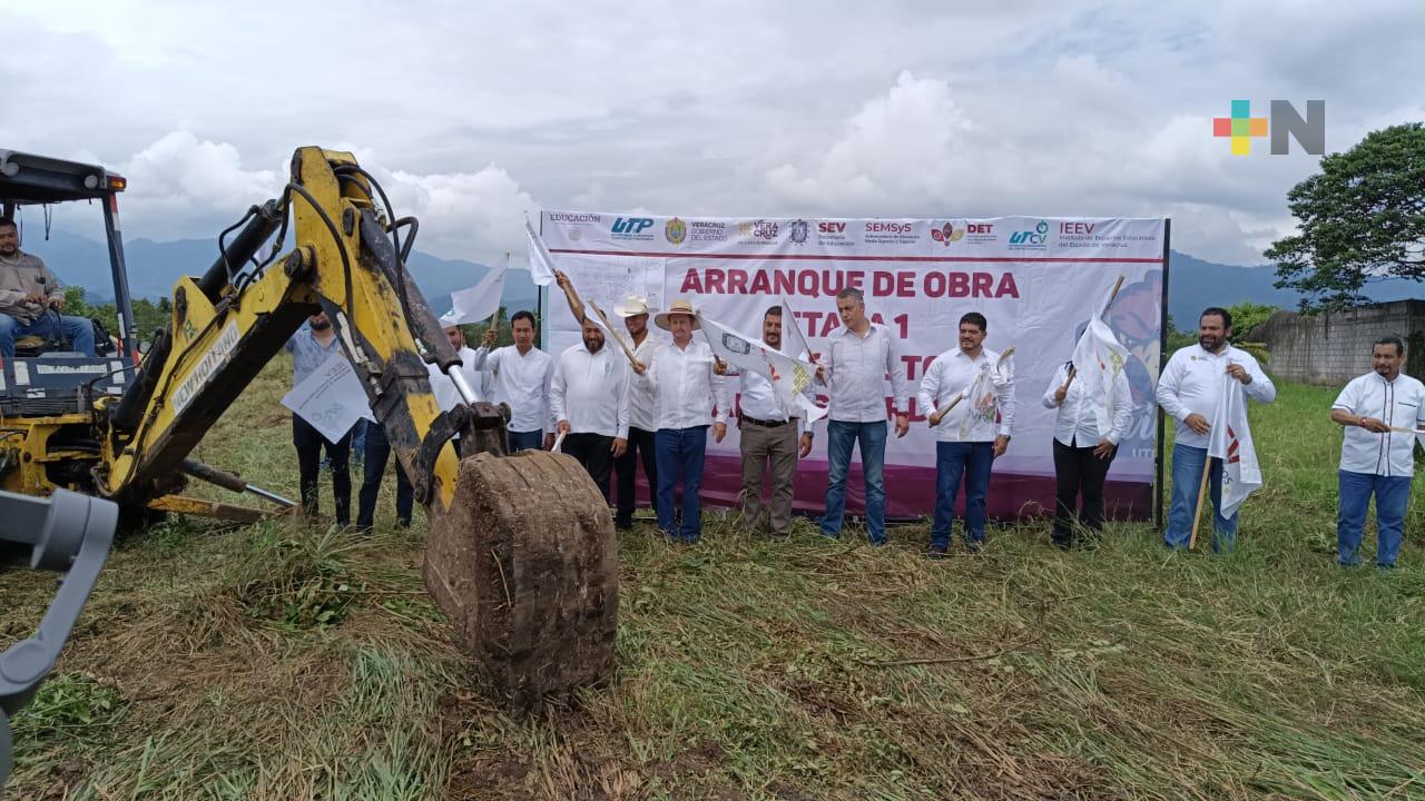 Inicia en Córdoba obra del campus de la Universidad Tecnológica del Centro de Veracruz