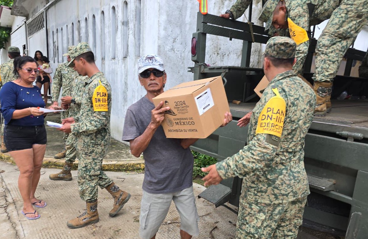 Continúan aplicando Planes DN-III-E y GN-A en Oaxaca, Guerrero, Colima y Michoacán por huracán “John”