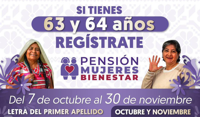 Presentan Pensión para el Bienestar de las adultas mayores de 60 a 64 años