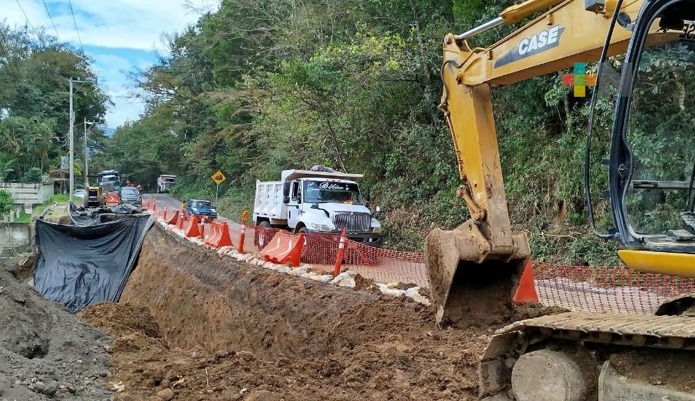 En tiempo y forma entregarán rehabilitación de tramo carretero Banderilla-Misantla