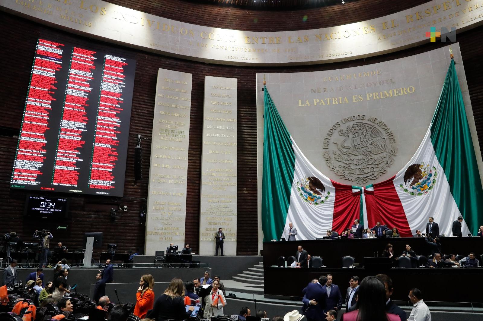 Cámara de Diputados aprobó el dictamen de la Ley Federal de Derechos 2025