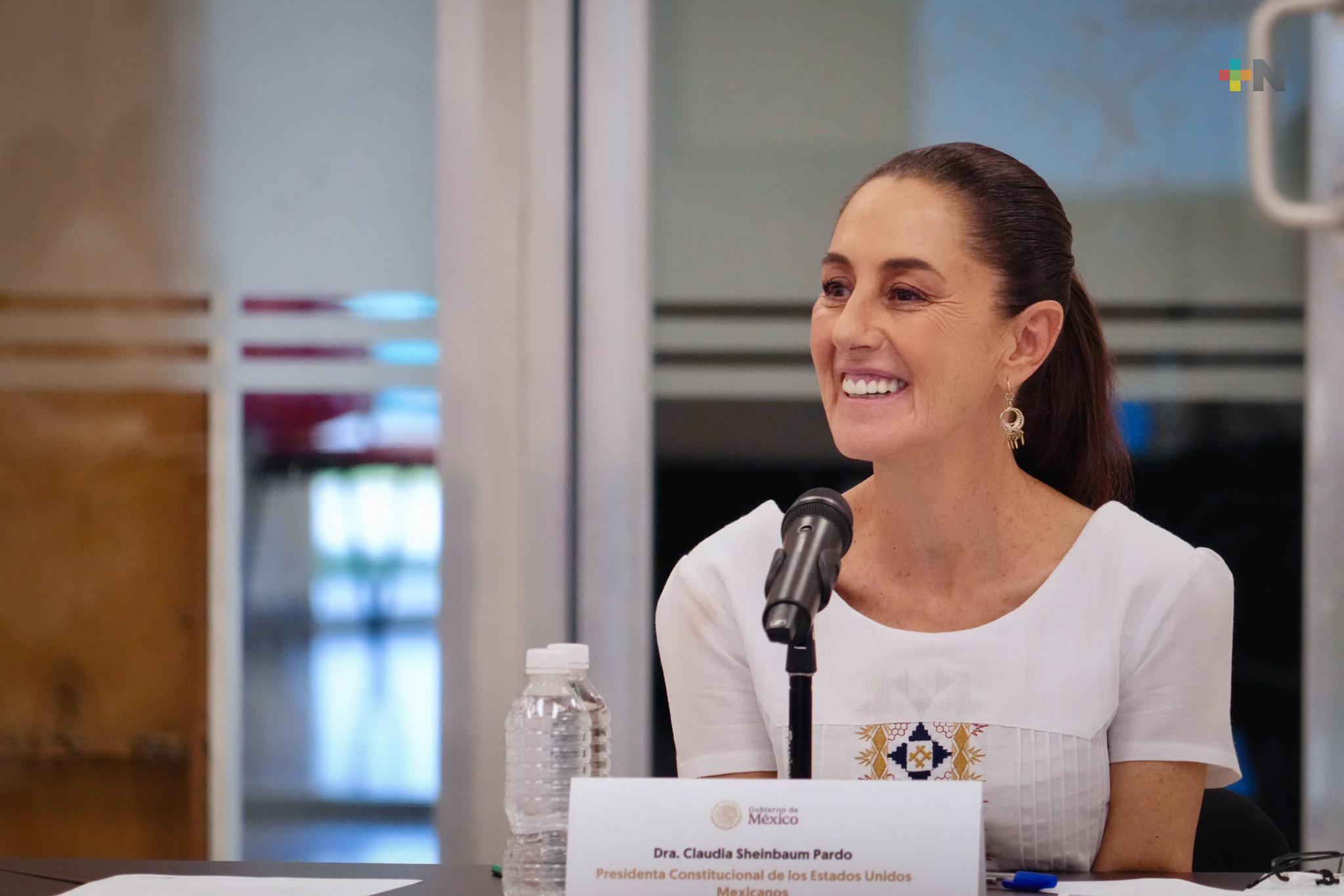 Felicita Claudia Sheinbaum a Donald Trump, presidente electo de los Estados Unidos