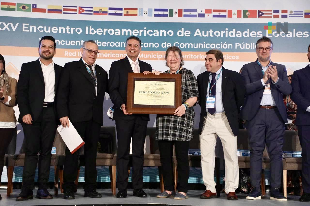 Integran a Veracruz a la red de territorios de la Unión Iberoamericana de Municipalistas