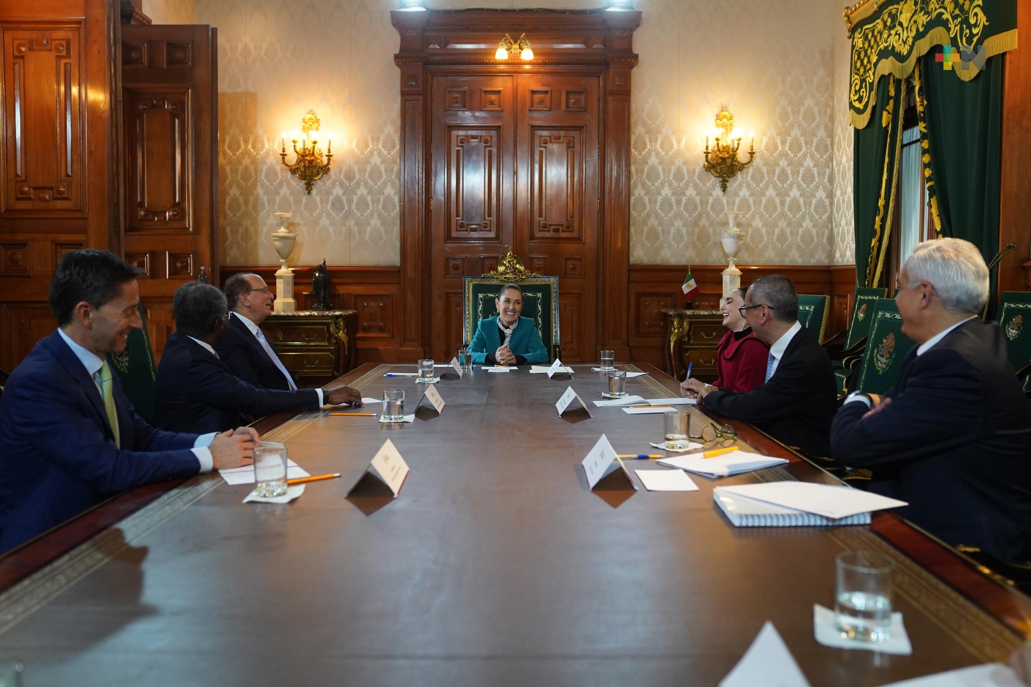 Se reúne la presidenta Claudia Sheinbaum con Larry Fink, fundador de BlackRock