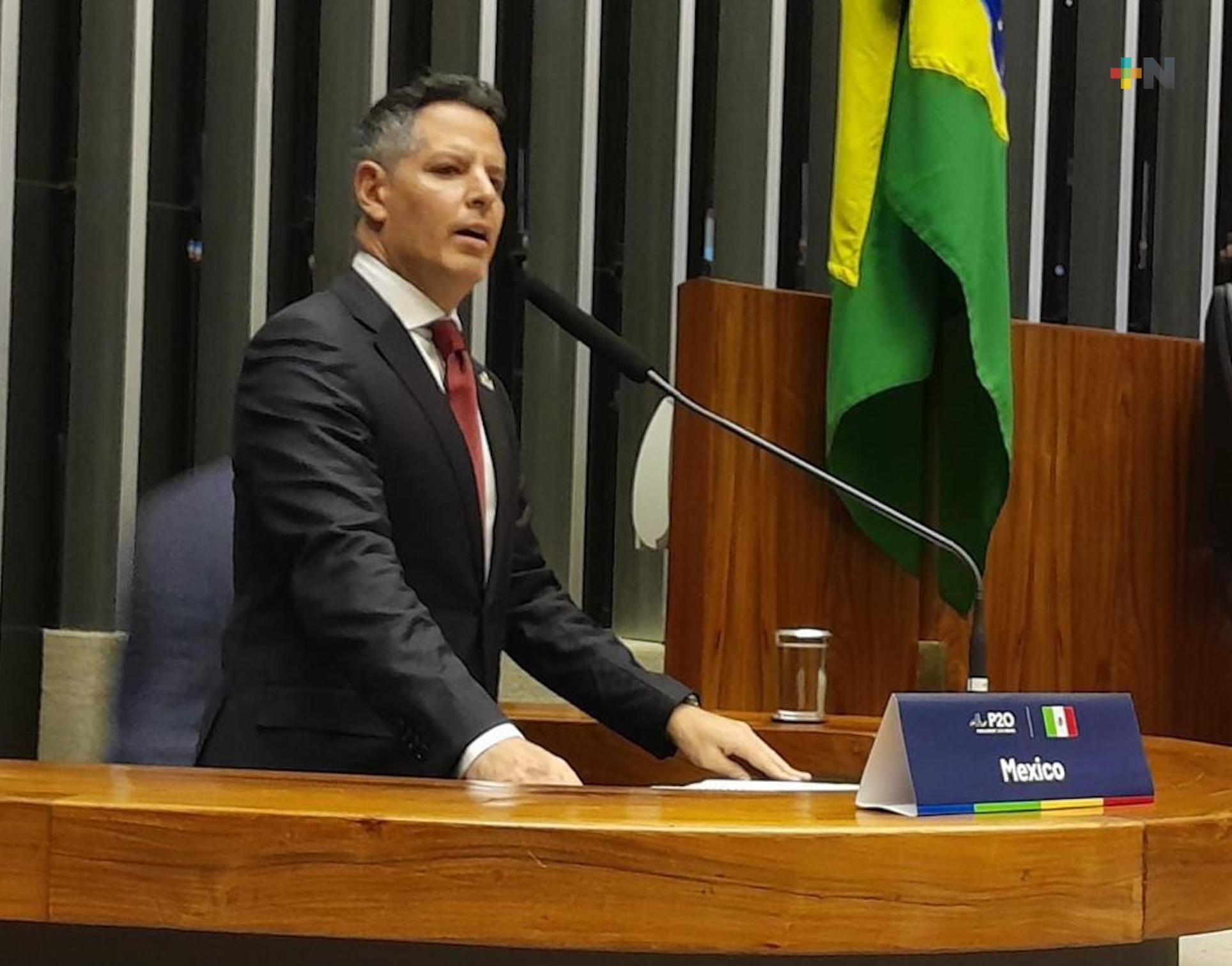 Alejandro Murat fortalece liderazgo mexicano en Cumbre de presidentes de Parlamentos del G20