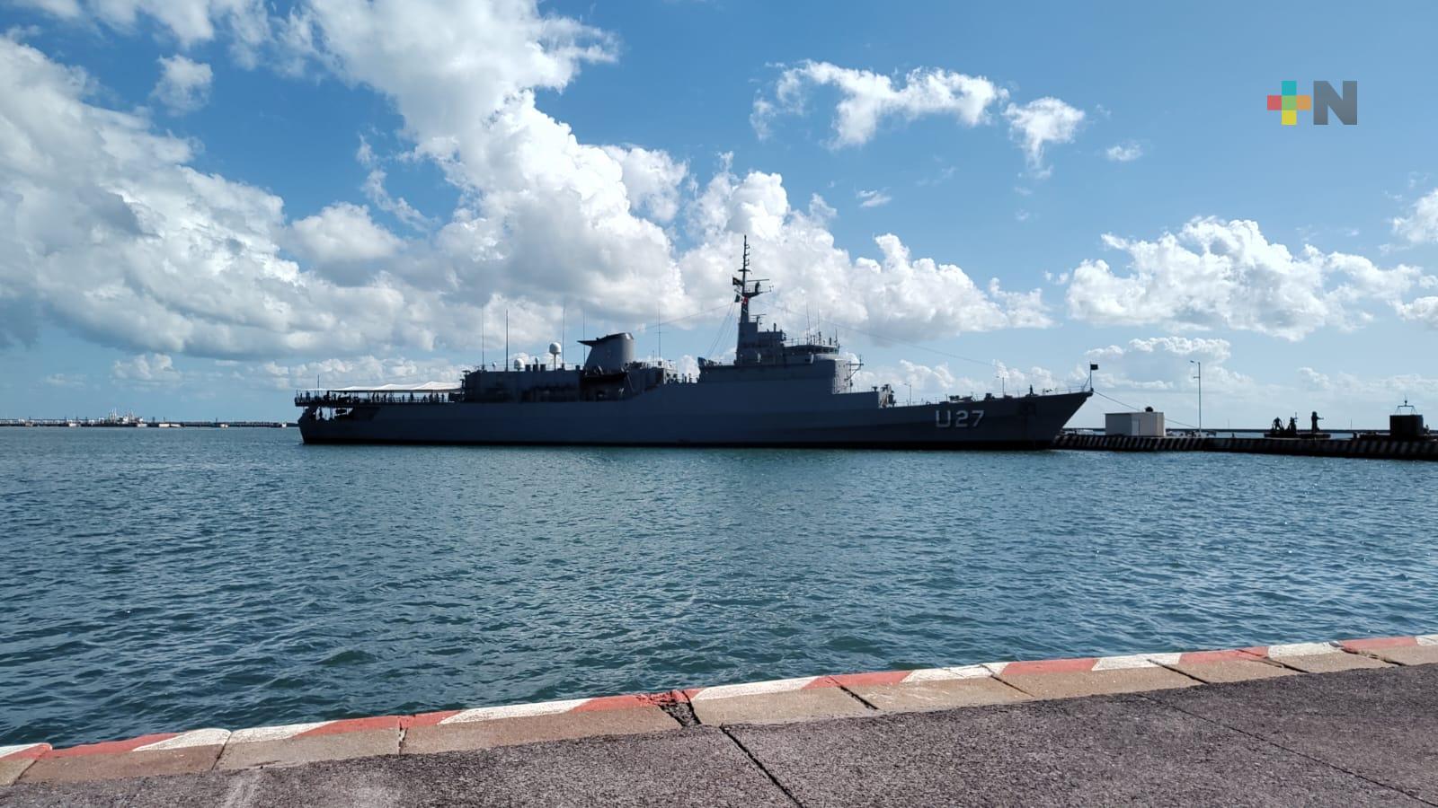 Buque Escuela de la Armada de Brasil llega al puerto de Veracruz
