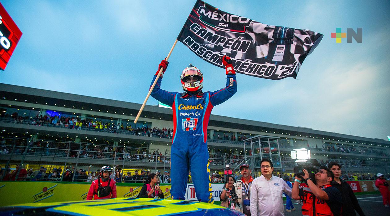 Julio Rejón imponente y el campeón de NASCAR México Series es Rubén García Jr.