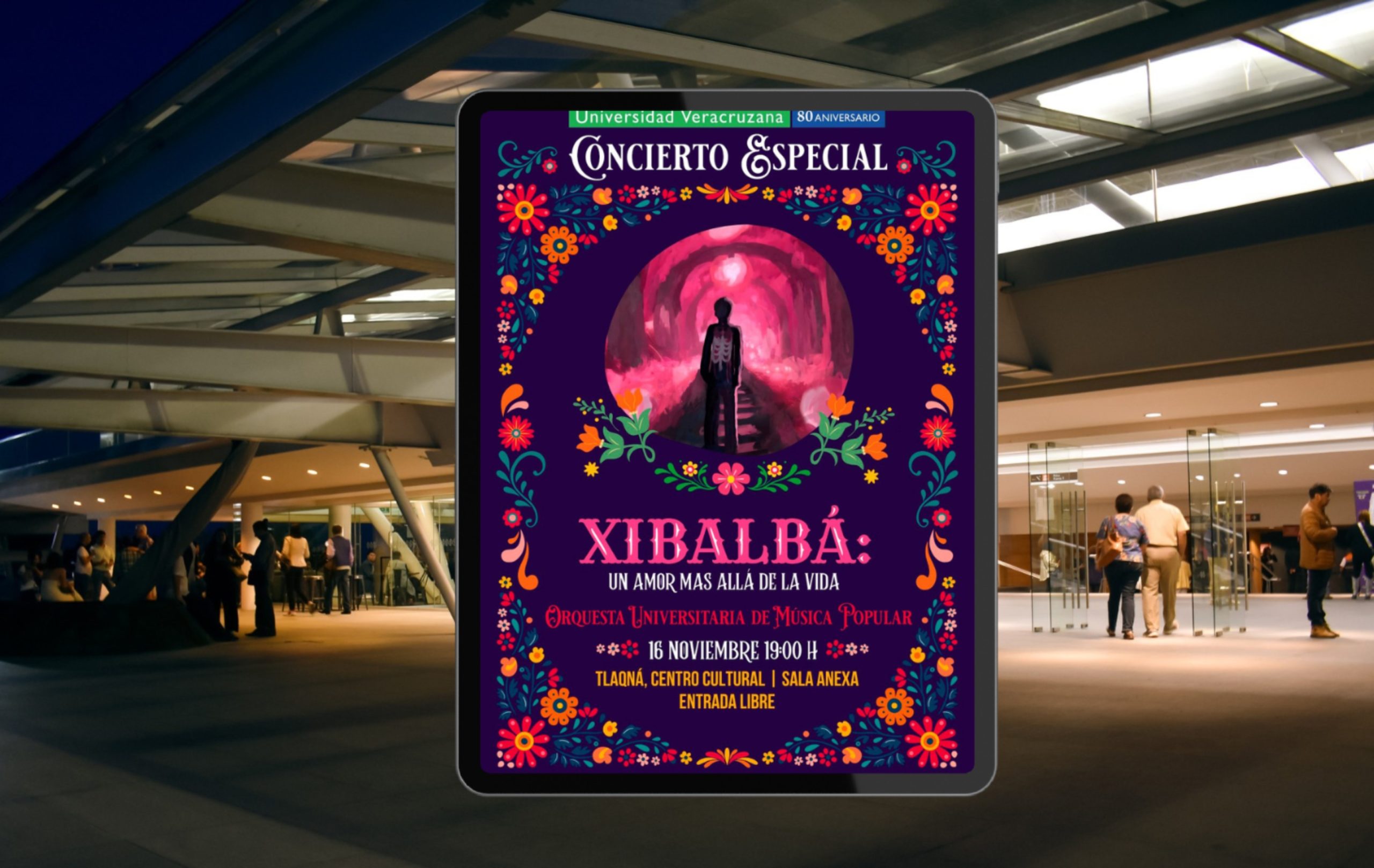 «Xibalbá: un amor más allá de la vida» concierto especial de Orquesta Universitaria de Música Popular