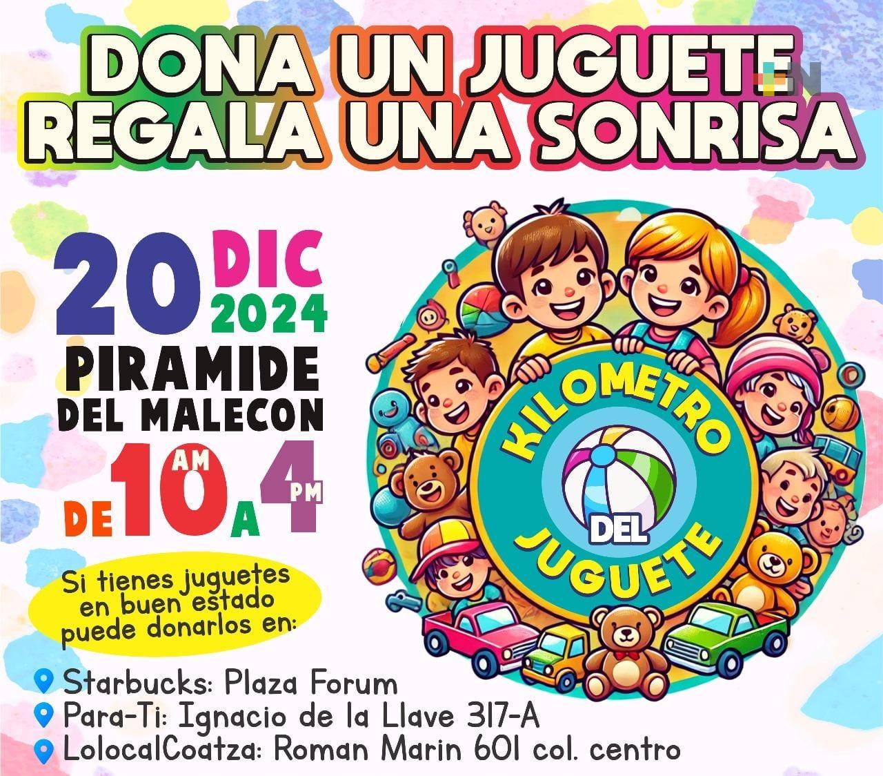 Fundación «De corazón a corazón» hará colecta de juguetes en Coatzacoalcos