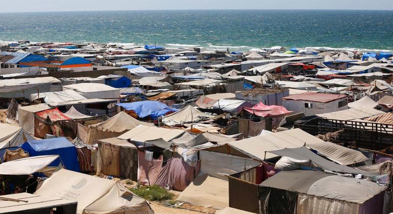 Medio millón de personas en Gaza están en áreas inundables