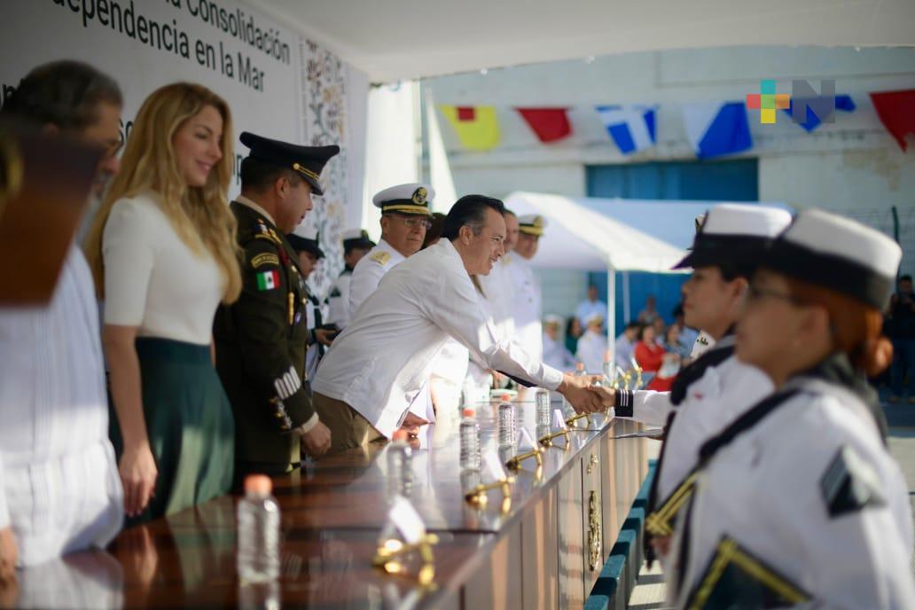 Semar reconoce a Cuitláhuac García por fortalecer la seguridad en Veracruz