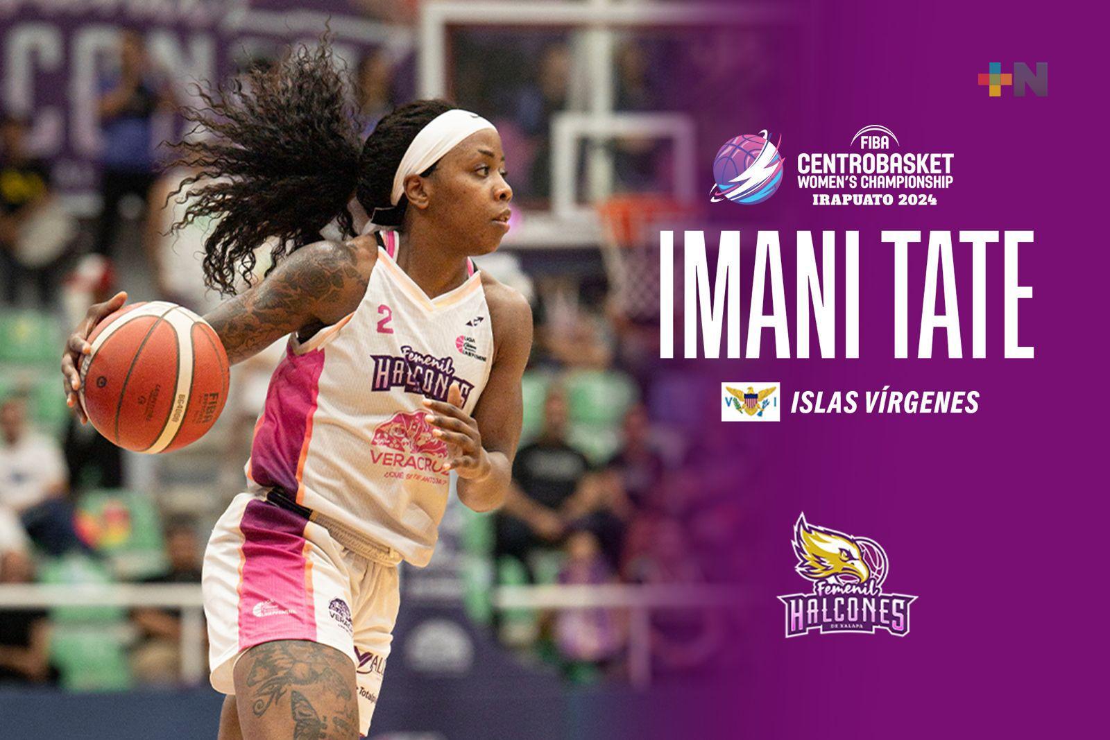 Imani Tate de Halcones de Xalapa Femenil entre las mejores jugadoras del FIBA Centrobasket