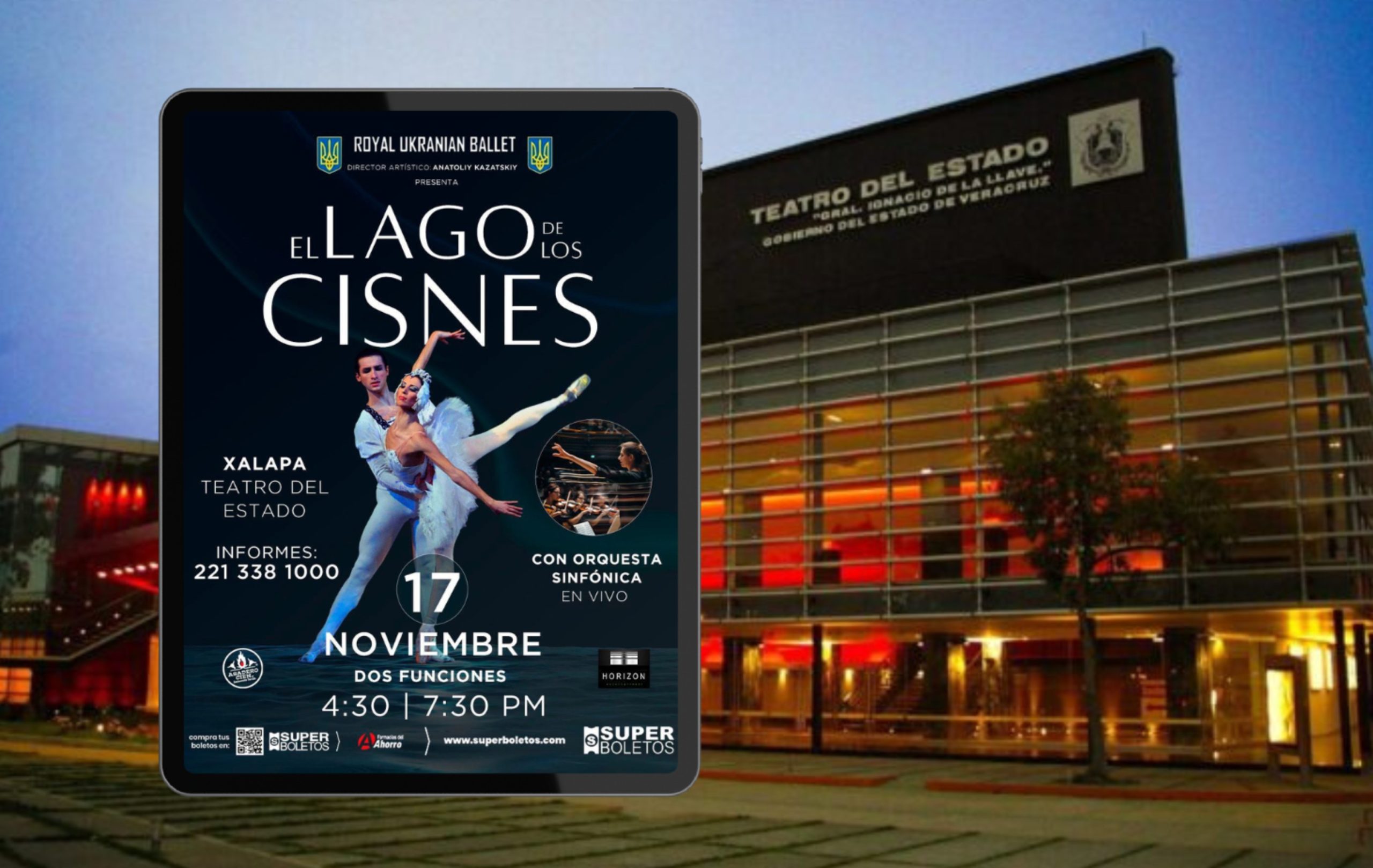 Dos funciones de «El lago de los cisnes» en Teatro del Estado el 17 de noviembre