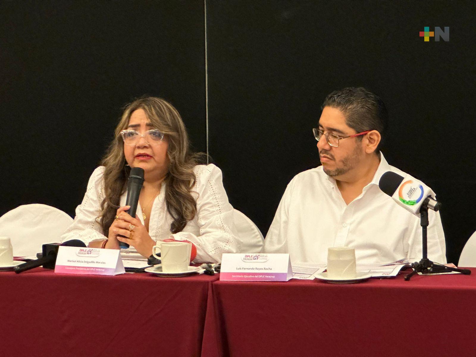 Mil 382 funcionarios contratará OPLE Veracruz para proceso electoral 2024-2025