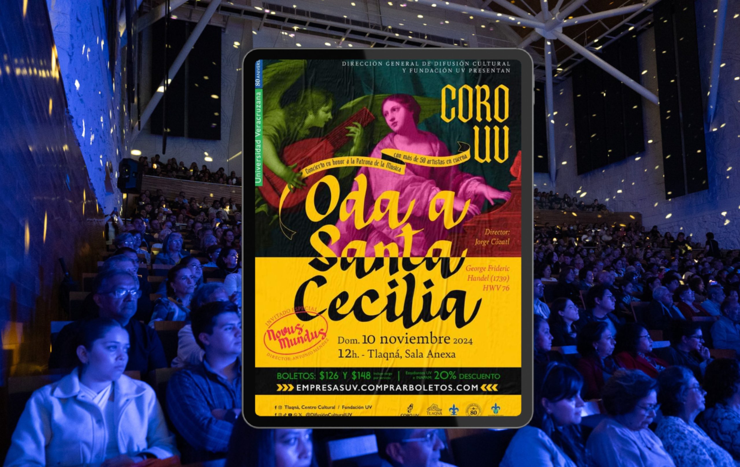Coro de la UV ofrecerá concierto «Oda a Santa Cecilia» en sala Tlaqná