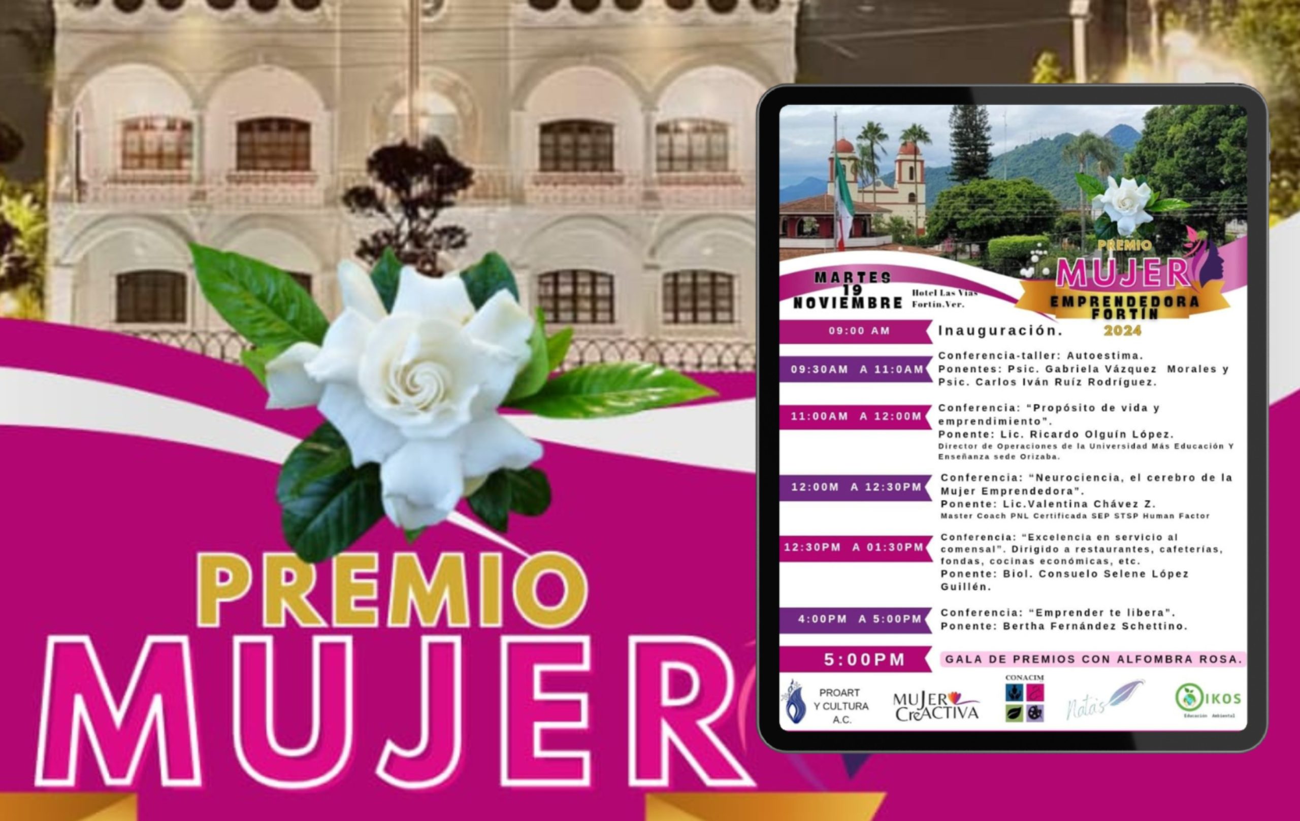 Realizarán ceremonia del Premio a la Mujer Emprendedora de Fortín