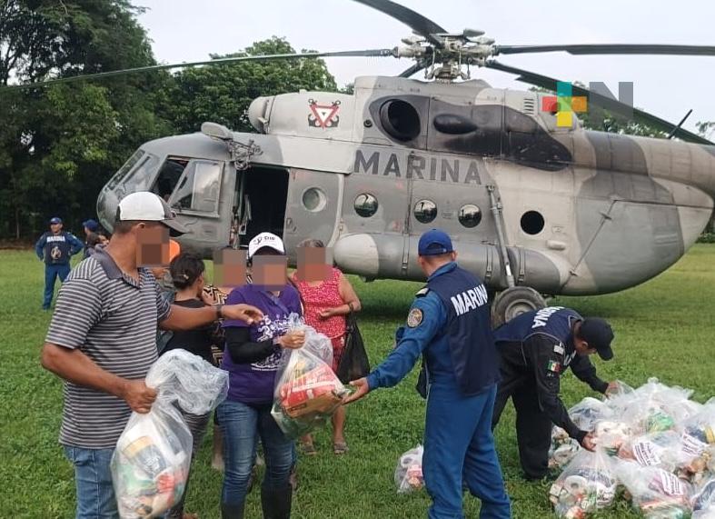 Concluye el Plan Marina en fase de auxilio al sur de Veracruz: Semar