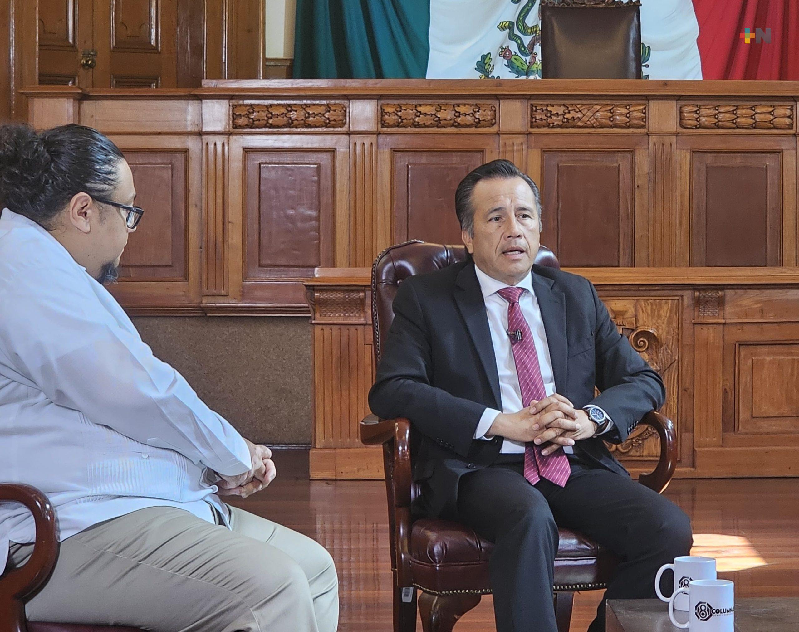 Cero impunidad en Veracruz y cero cárteles, afirma Cuitláhuac García