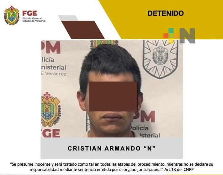 Detenido Cristian Armando «N» presunto homicida de empleado del Poder Judicial: FGE