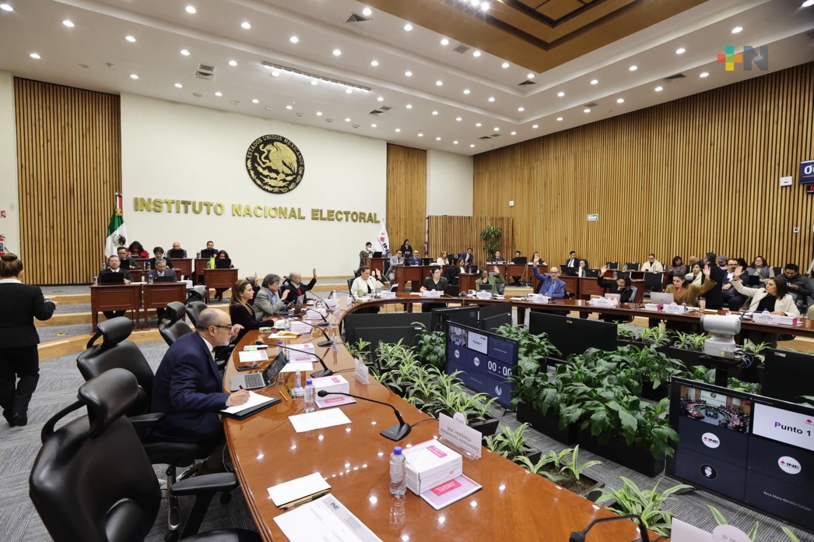 Avala INE lineamientos para el voto anticipado y voto en prisión preventiva para elecciones en Durango y Veracruz