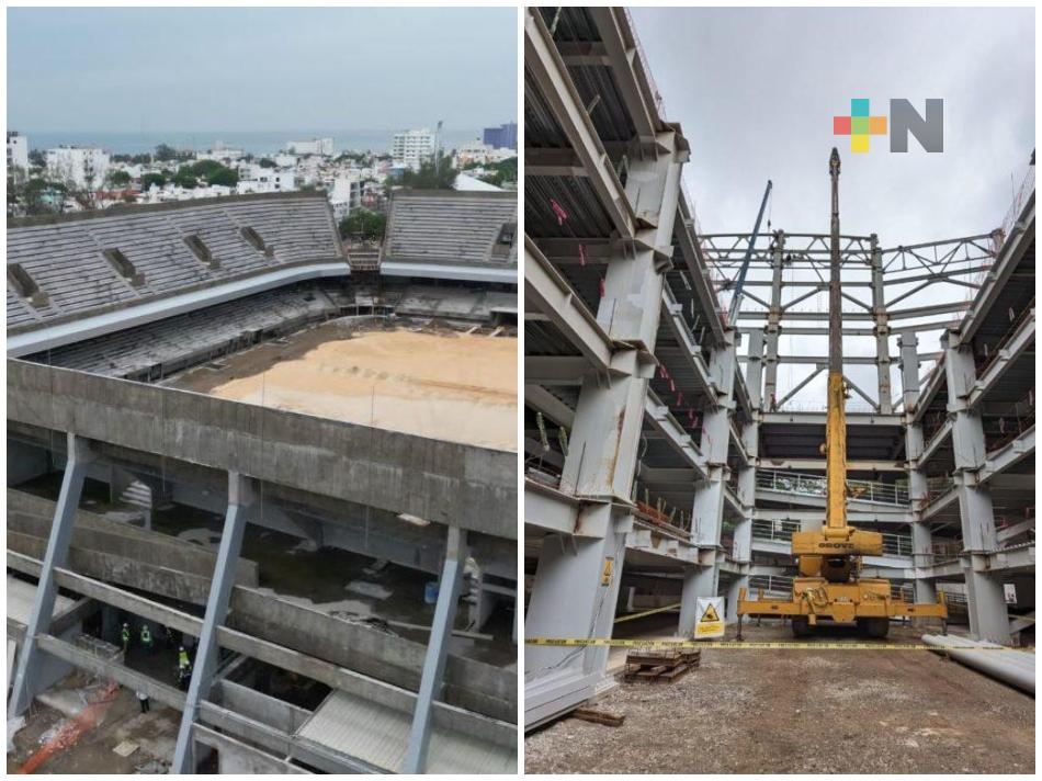 Estadio “Pirata” Fuente y Arena Macuiltépetl se concluirán en enero de 2025