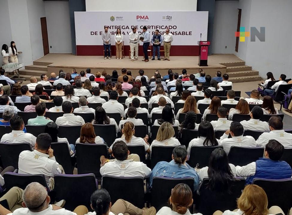 PMA entrega certificados de empresa verde y responsable a 39 empresas