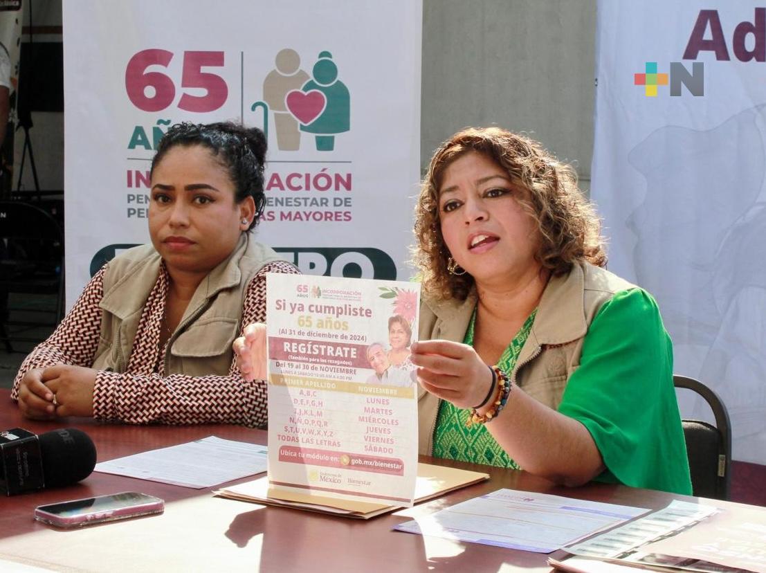 Inicia incorporación al programa Pensión para el Bienestar de Personas Adultas Mayores
