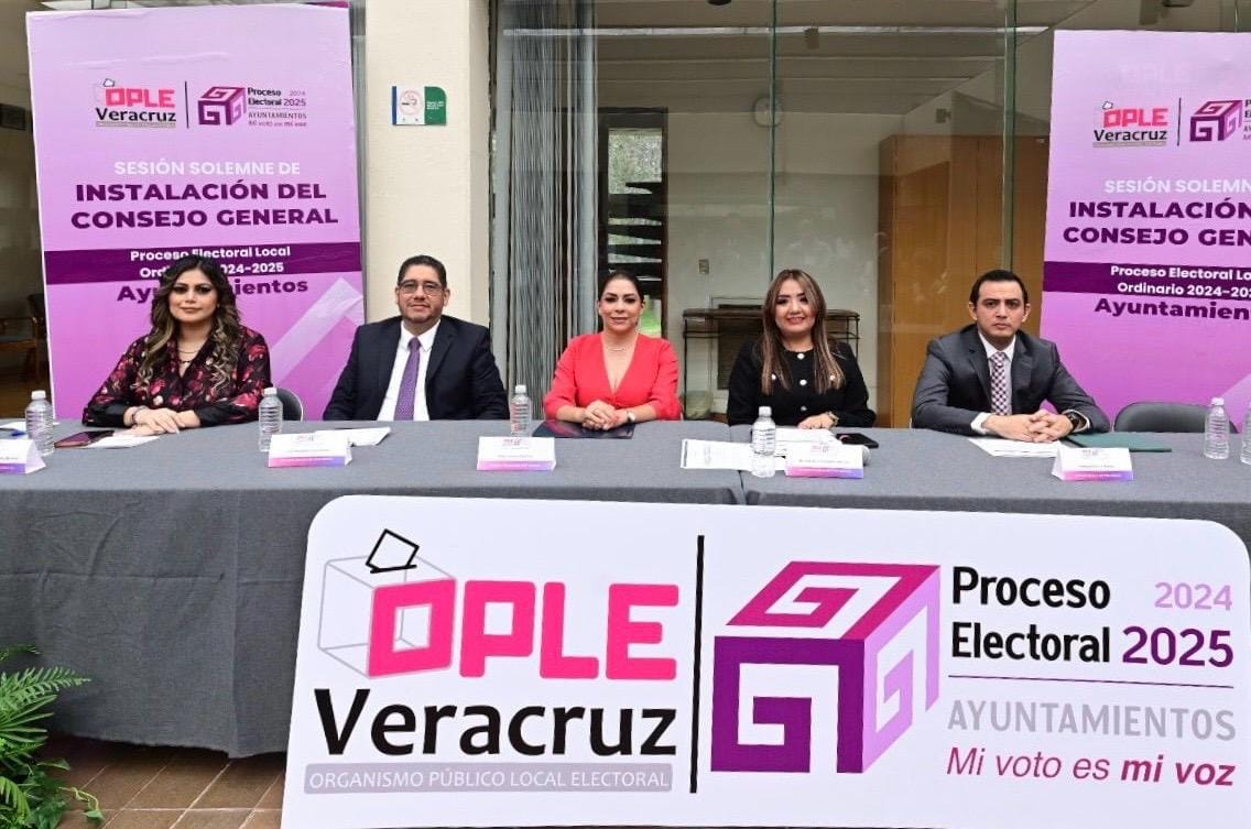 OPLE Veracruz instala Consejo General para Proceso Electoral 20242025