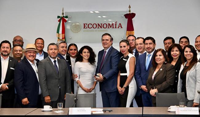 Secretario de Economía Marcelo Ebrard se reúne con delegación de California