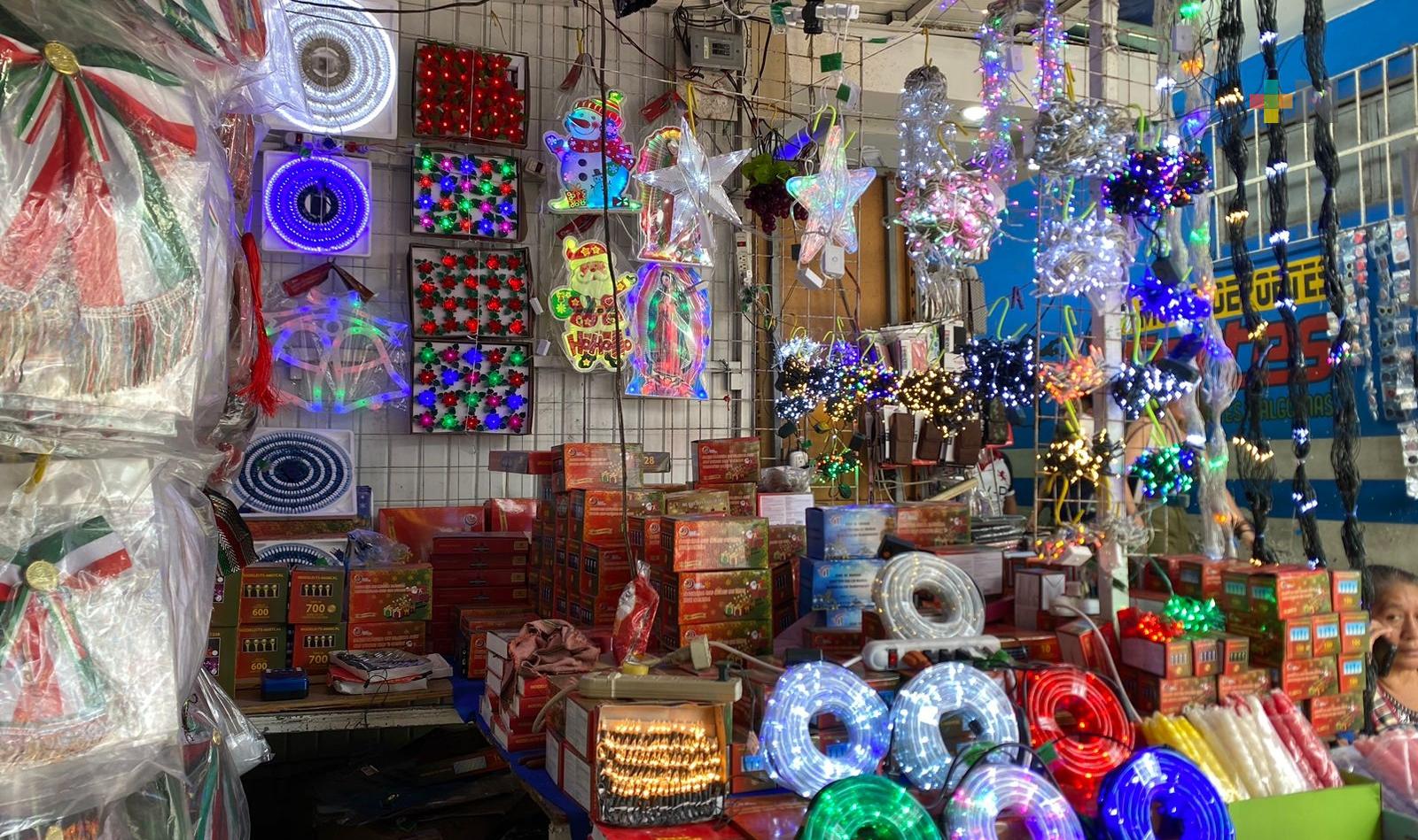 Llega la magia de la Navidad al mercado Hidalgo en Veracruz puerto
