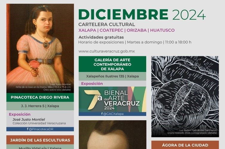 En diciembre, disfruta exposiciones y actividades de espacios culturales de Secver en Xalapa, Coatepec, Orizaba y Huatusco