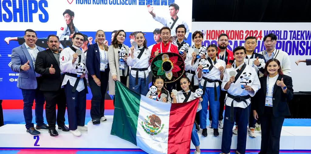 Taekwondo poomsae concluye con nueve medallas en el Mundial Hong Kong 2024