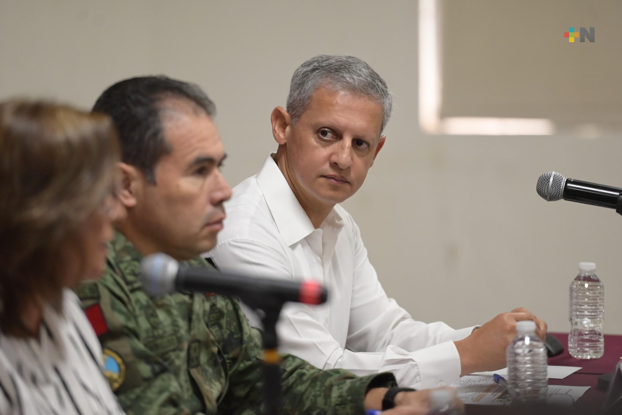 Acompaña el nuevo titular de SSP a gobernadora Rocío Nahle en la Mesa para la Construcción de la Paz