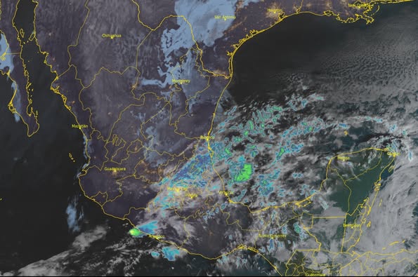 Cielo nublado con lloviznas y lluvias en la entidad