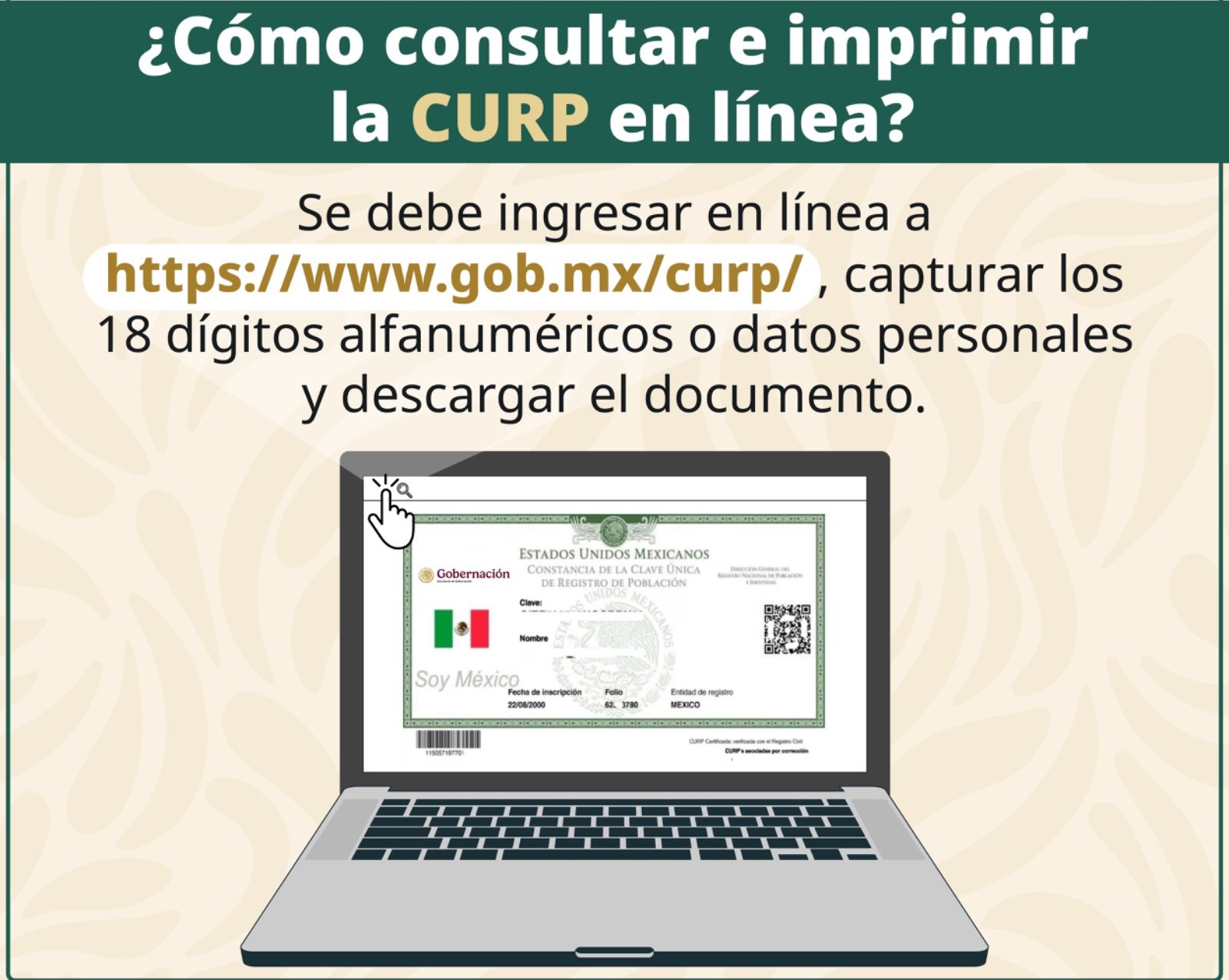 CURP: Derecho para acceder a otros derechos