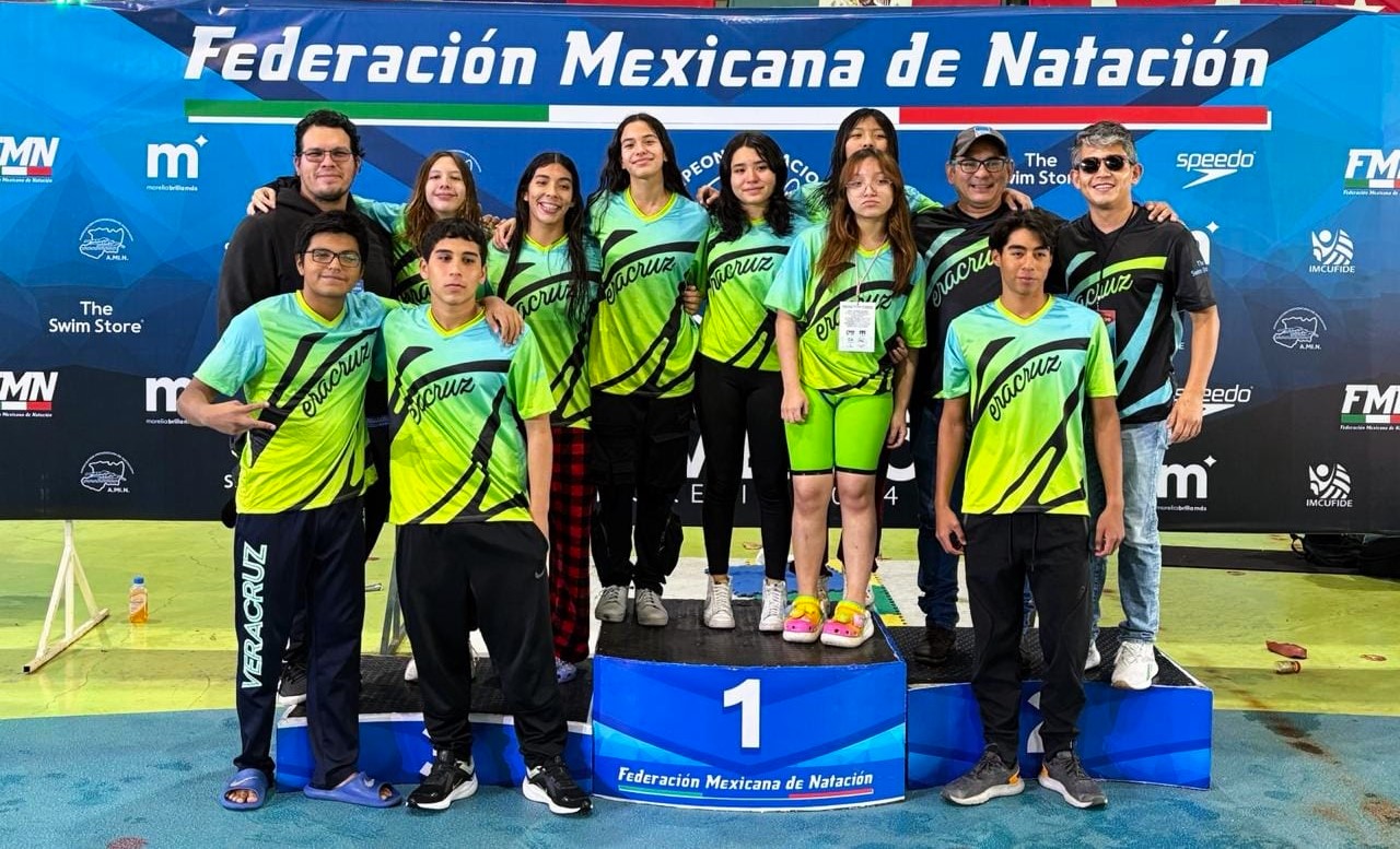 Delegación veracruzana brilla en Nacional de Natación de Invierno 2024