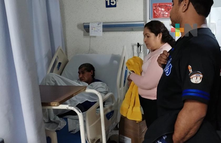 Hombre en condición de calle se reencuentra con su familia