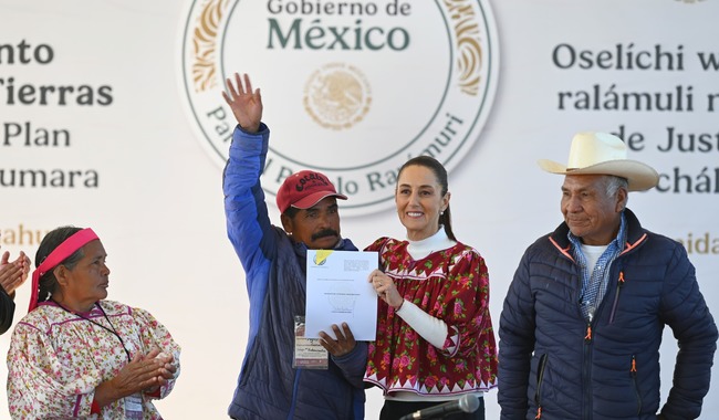 Entrega Sedatu más de mil 500 hectáreas de tierra a pueblo rarámuri