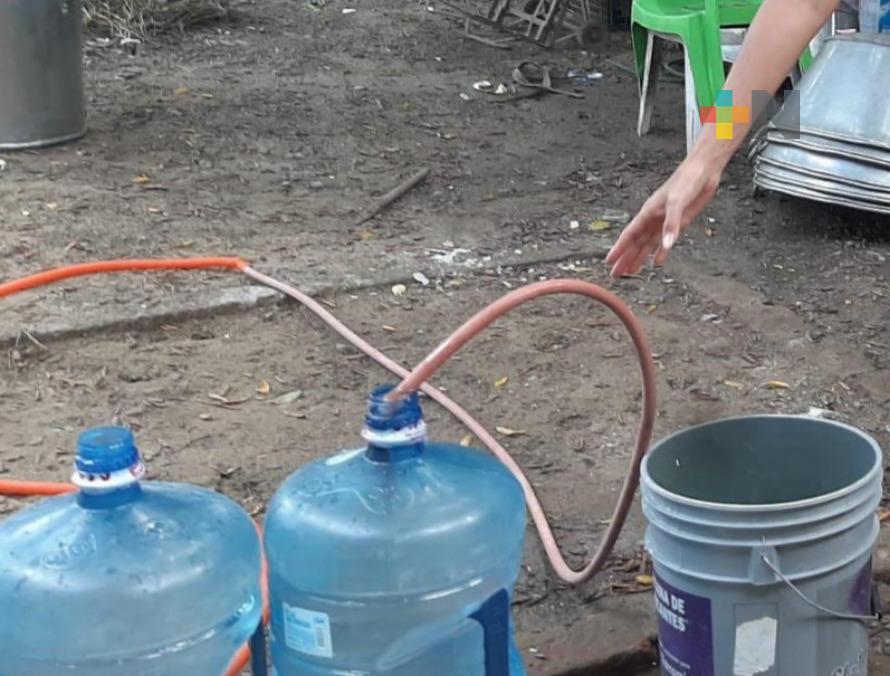 Se quedarán sin servicio de agua potable seis colonias de Veracruz puerto