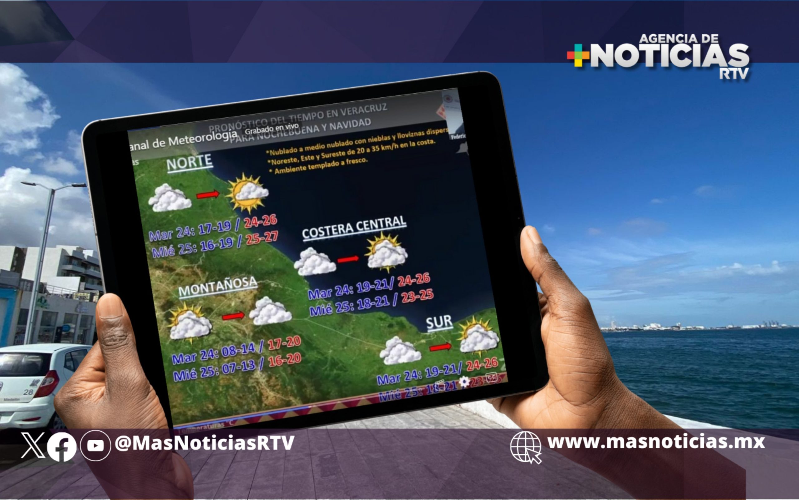 Información que cura, así estarán las temperaturas en Navidad