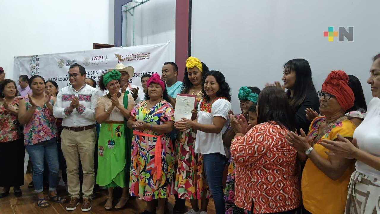 Entrega INPI Veracruz certificados de adscripción a comunidades afromexicanas