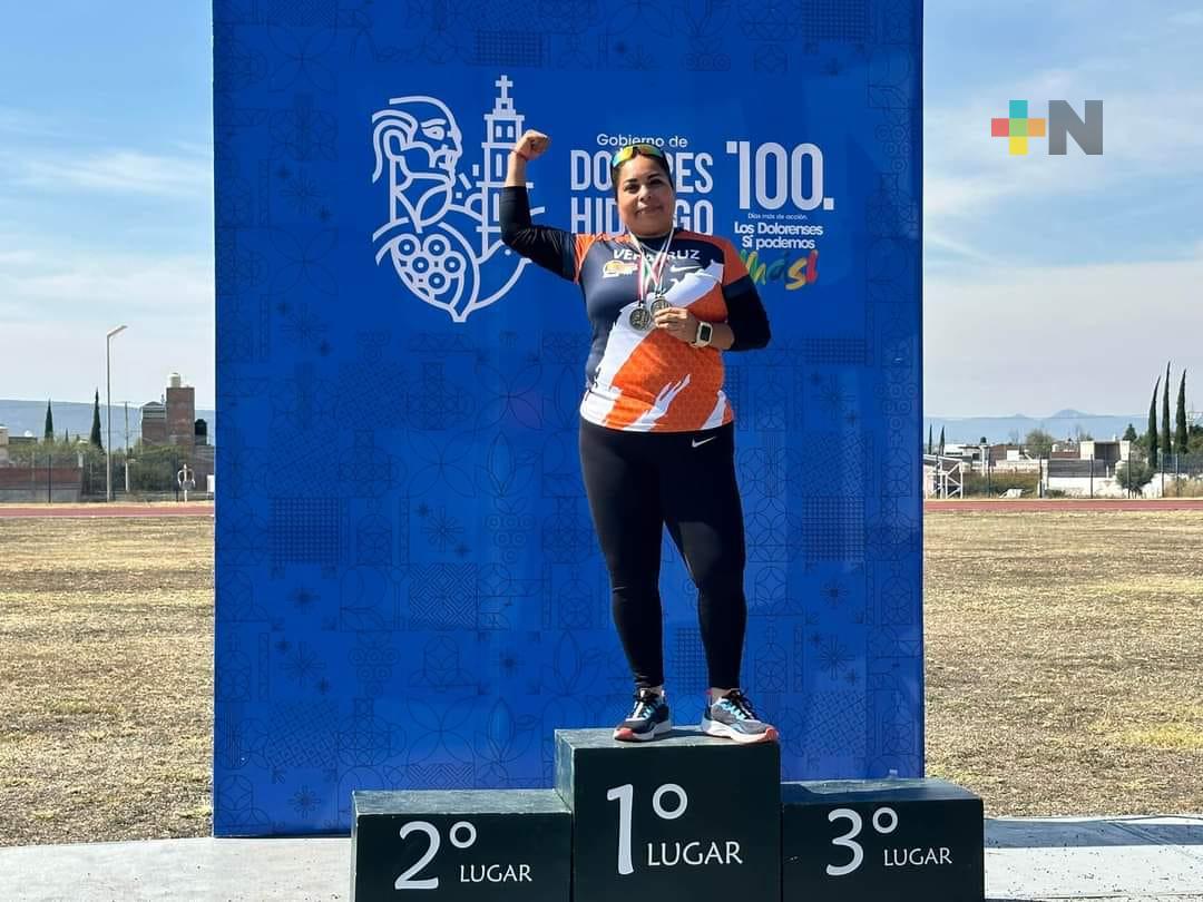 Destaca Esther Sarmiento en la Copa Internacional de Atletismo Máster